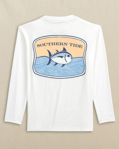 Kids Beach Badge Long Sleeve Performance T-Shirt