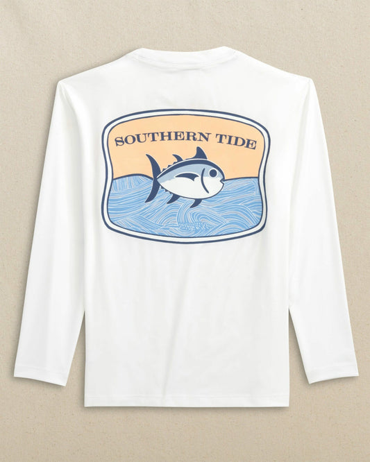 Kids Beach Badge Long Sleeve Performance T-Shirt