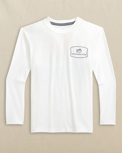 Kids Beach Badge Long Sleeve Performance T-Shirt