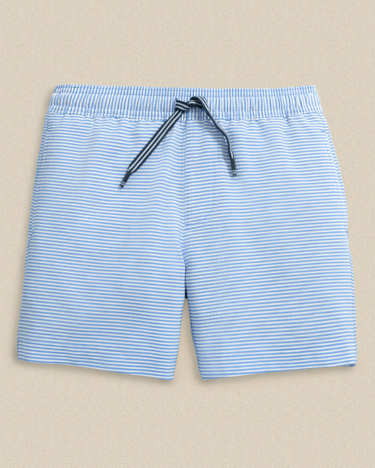 Boys Gulf Haven Seersucker Stripe Maritime Swim Trunk