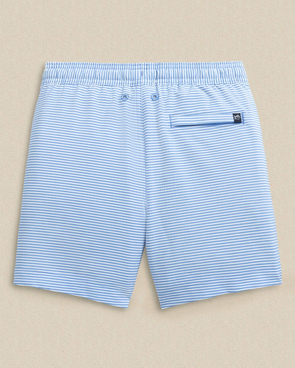 Boys Gulf Haven Seersucker Stripe Maritime Swim Trunk