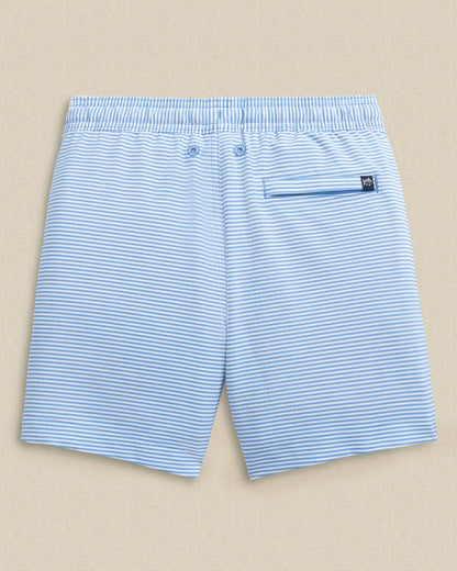 Boys Gulf Haven Seersucker Stripe Maritime Swim Trunk