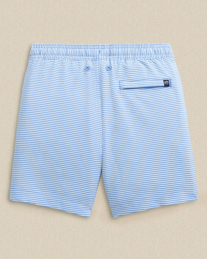 Boys Gulf Haven Seersucker Stripe Maritime Swim Trunk