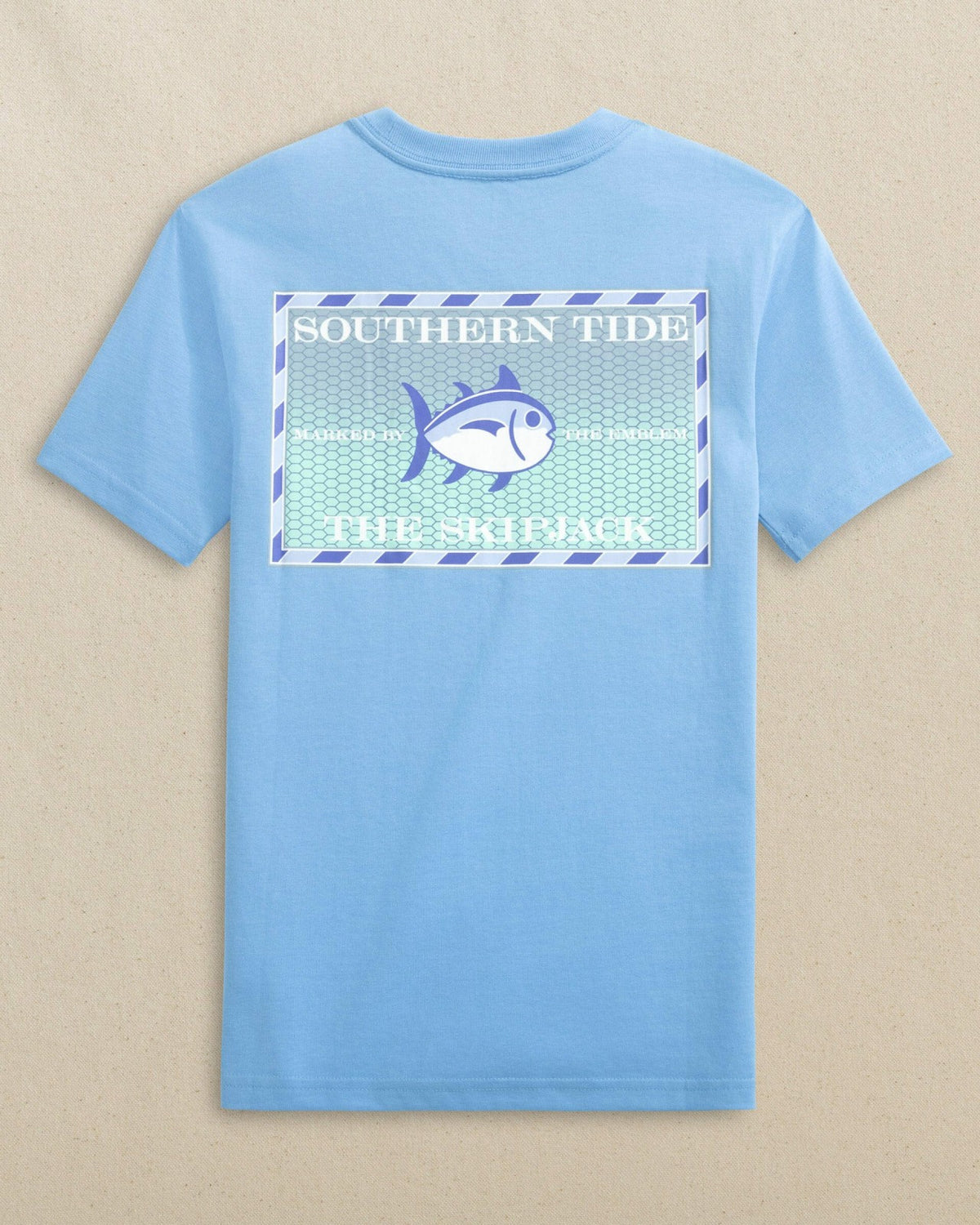 Kids Skipjack Grey Marlin Short Sleeve T-Shirt