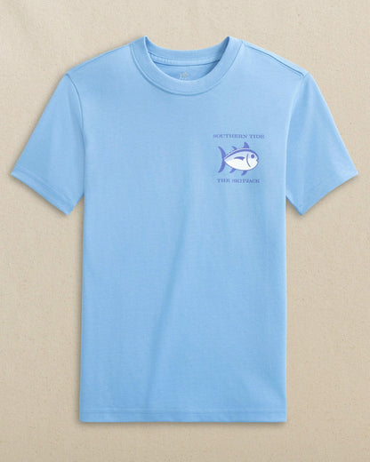Kids Skipjack Grey Marlin Short Sleeve T-Shirt