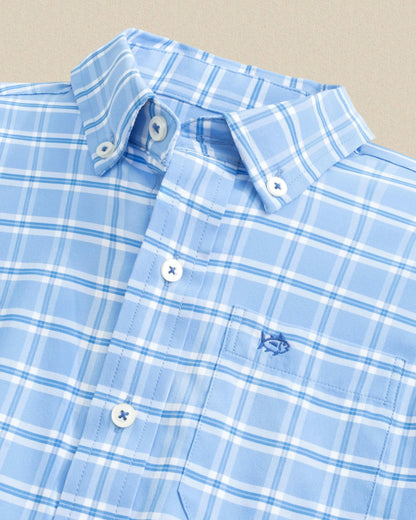 Boys South Beach Plaid Coastal Breeze® Sport Shirt