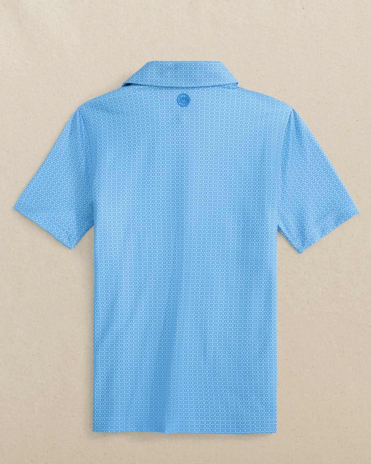 Boys Driver Seaside Geo Printed Performance Polo