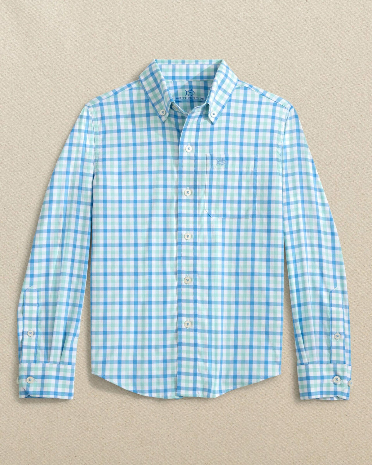 Boys Albemarle Plaid Intercoastal Sport Shirt