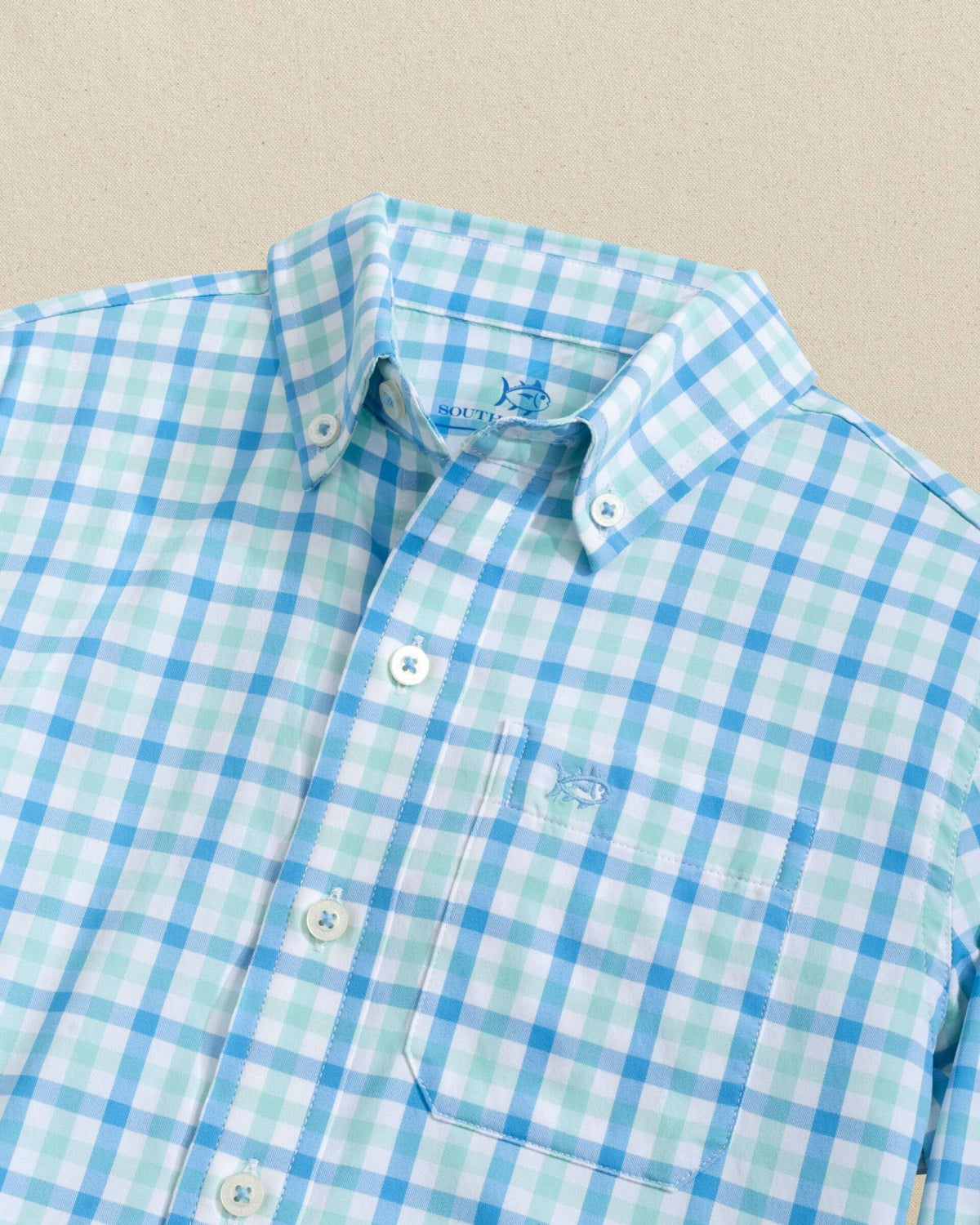 Boys Albemarle Plaid Intercoastal Sport Shirt