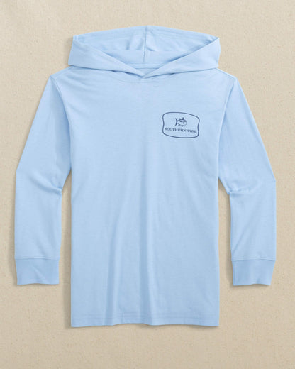 Kids Skipjack Beach Badge Long Sleeve Hoodie T-Shirt