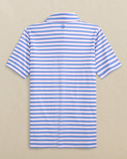 Boys Driver Waterway Stripe Performance Polo