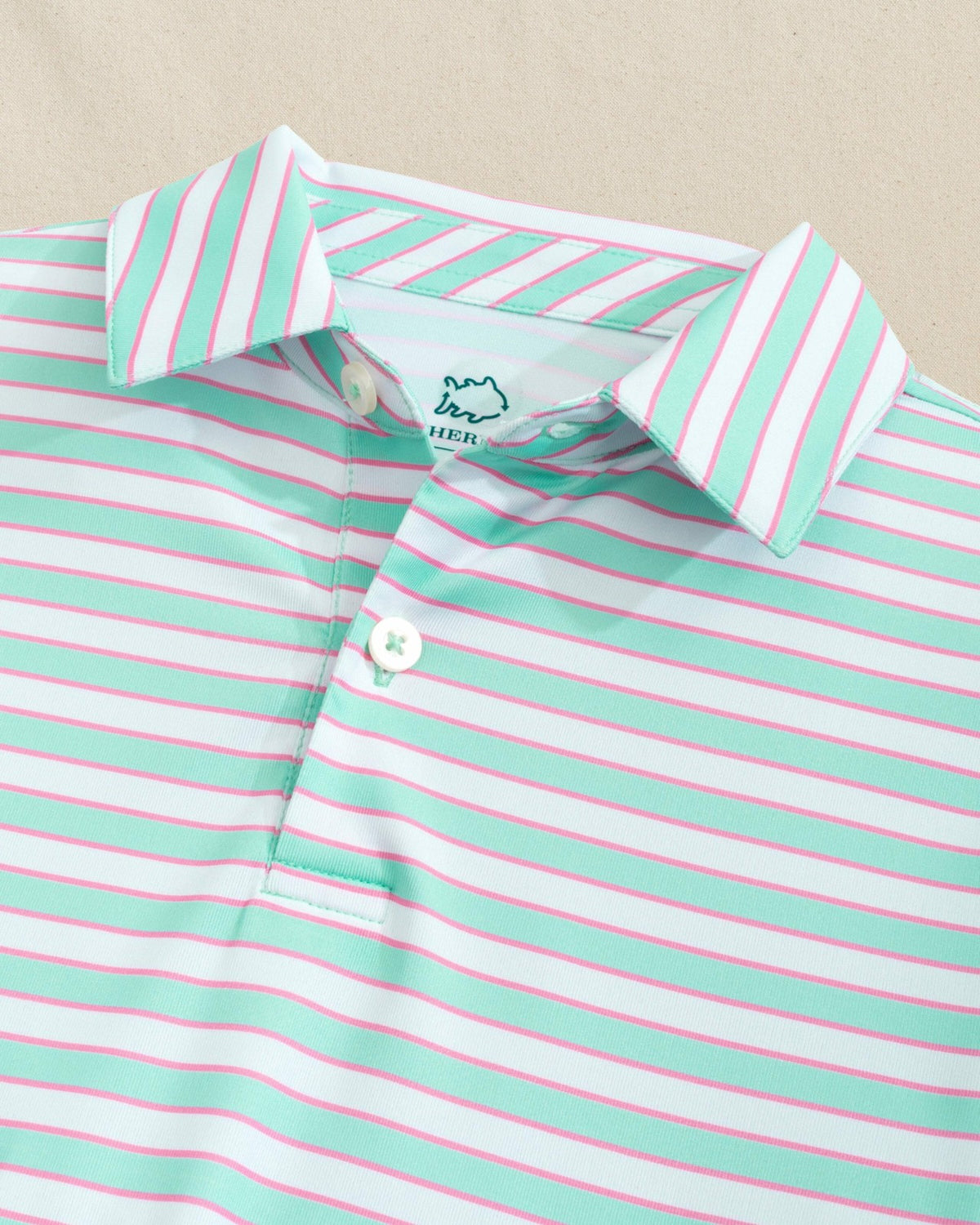 Boys Driver Waterway Stripe Performance Polo