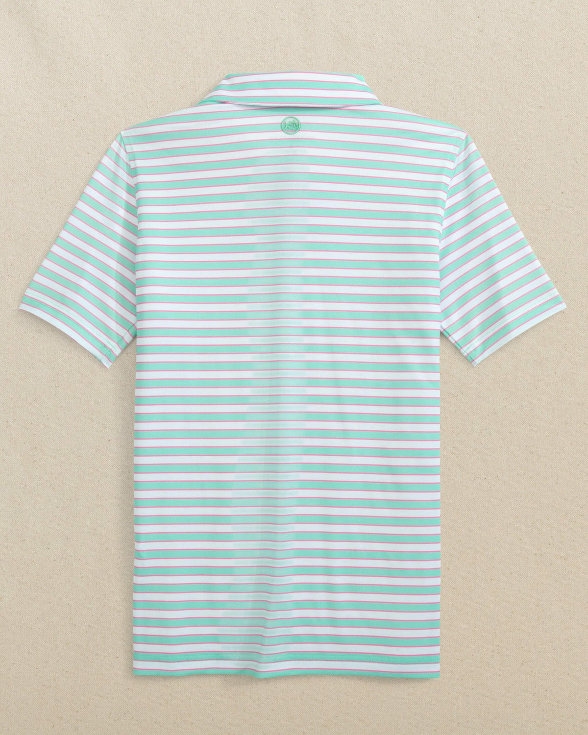 Boys Driver Waterway Stripe Performance Polo
