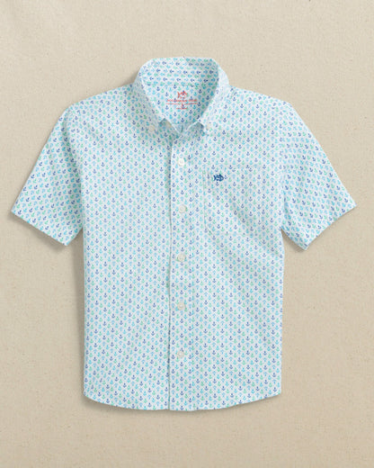 Boys Anchors Away Short Sleeve Sport Shirt