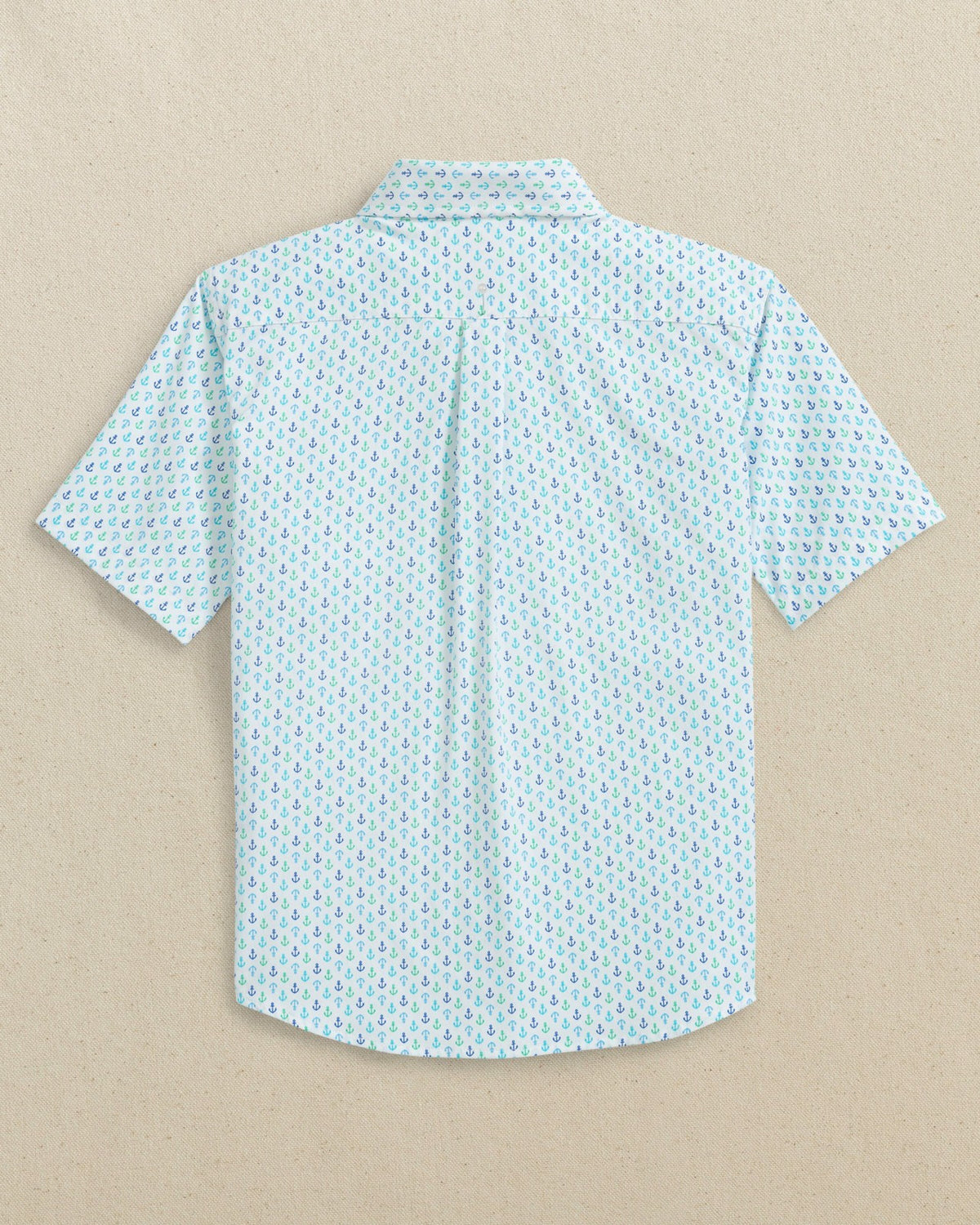 Boys Anchors Away Short Sleeve Sport Shirt