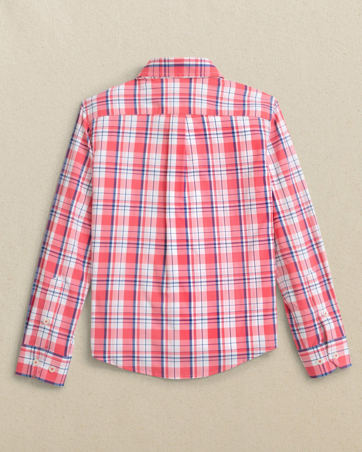 Boys Breakwater Plaid Long Sleeve Sport Shirt