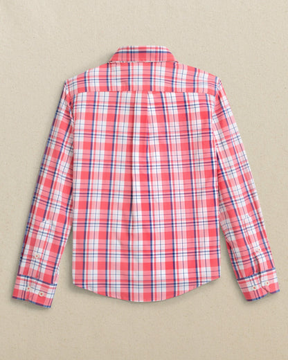 Boys Breakwater Plaid Long Sleeve Sport Shirt