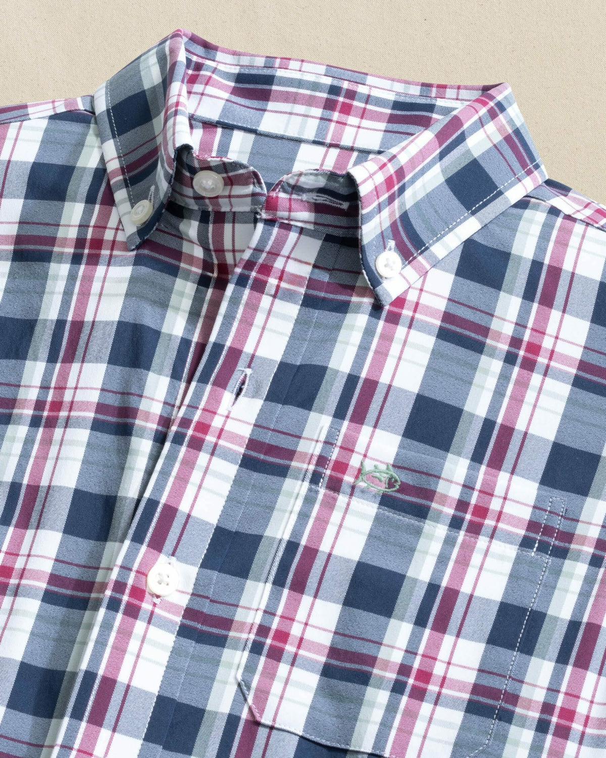 Boys Breakwater Plaid Long Sleeve Sport Shirt