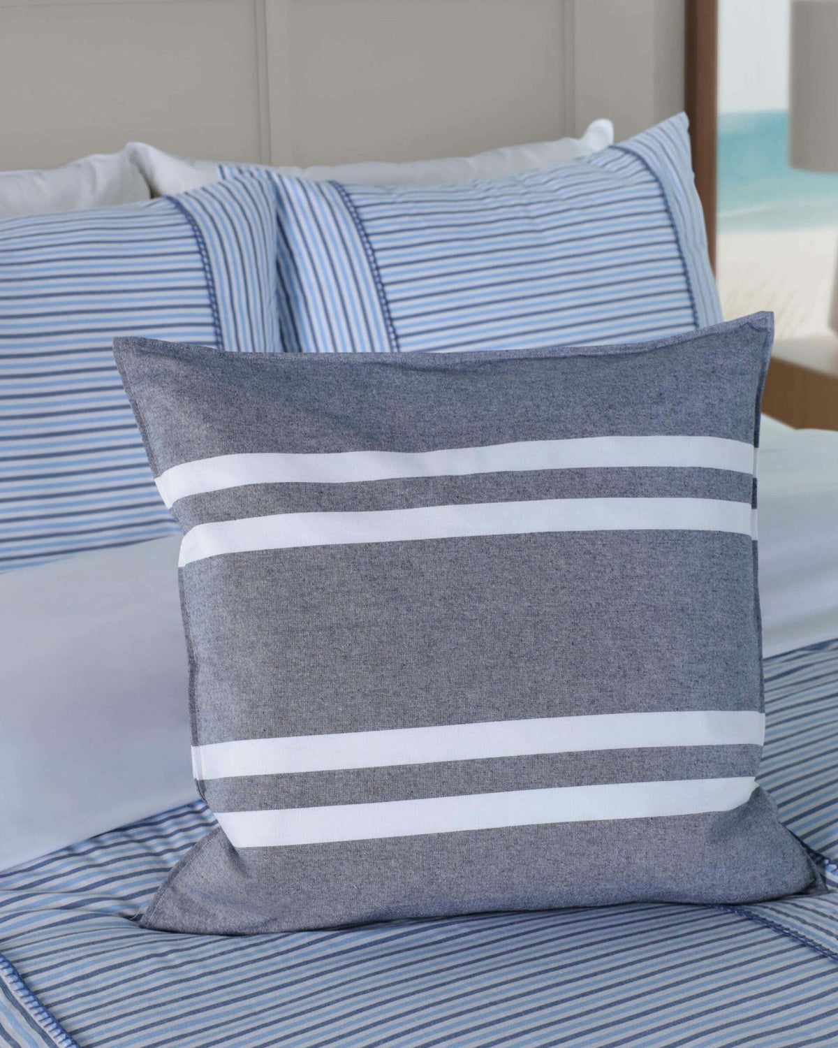 Sailor Stripe Square Decorative Pillow