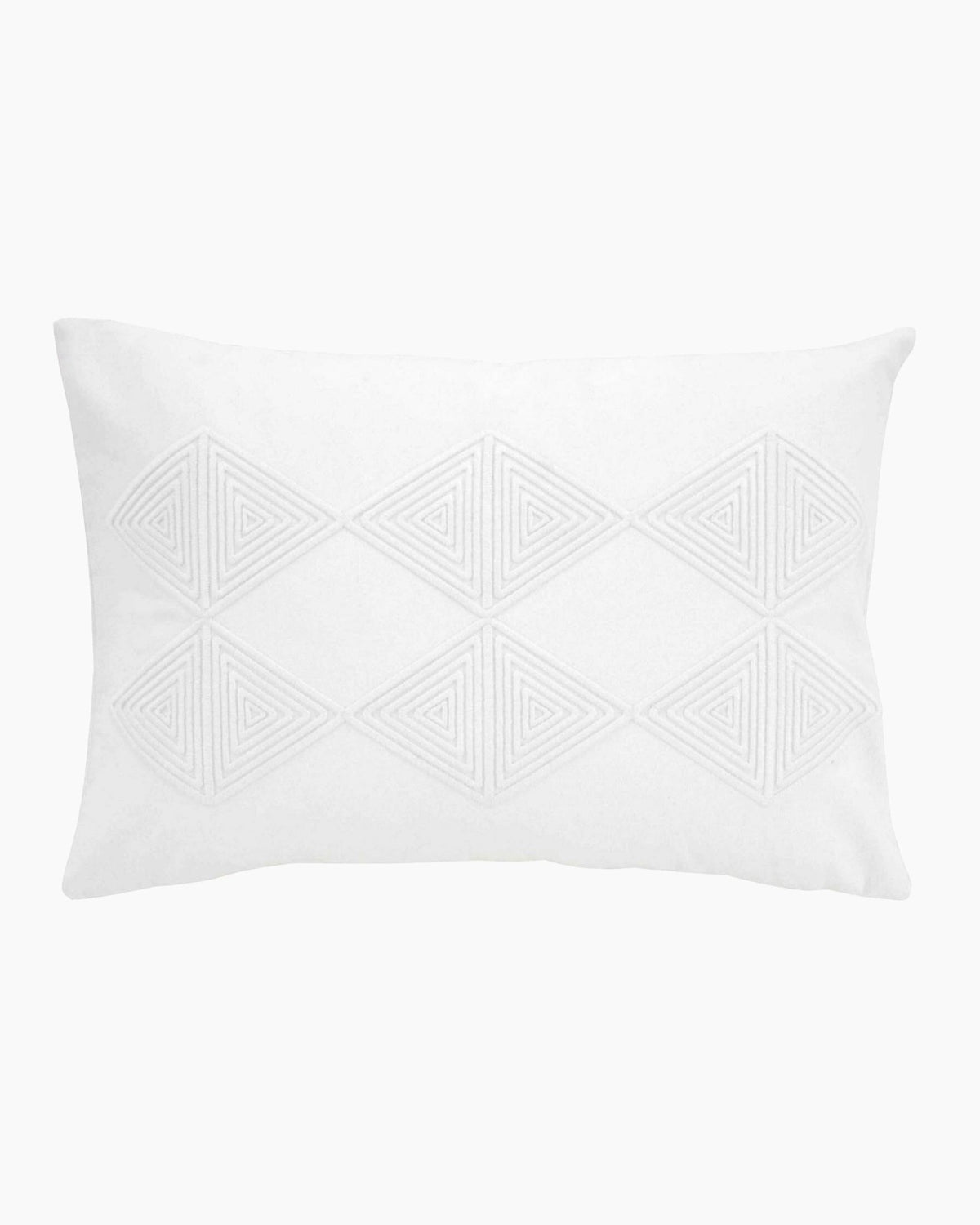 Coral Springs Medium White Decoorative Pillow