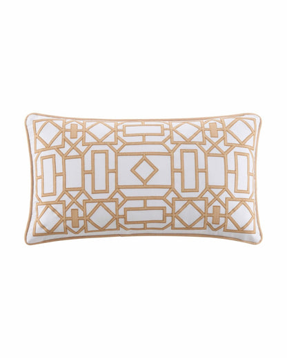 Trellis Square Linen Decorative Pillow