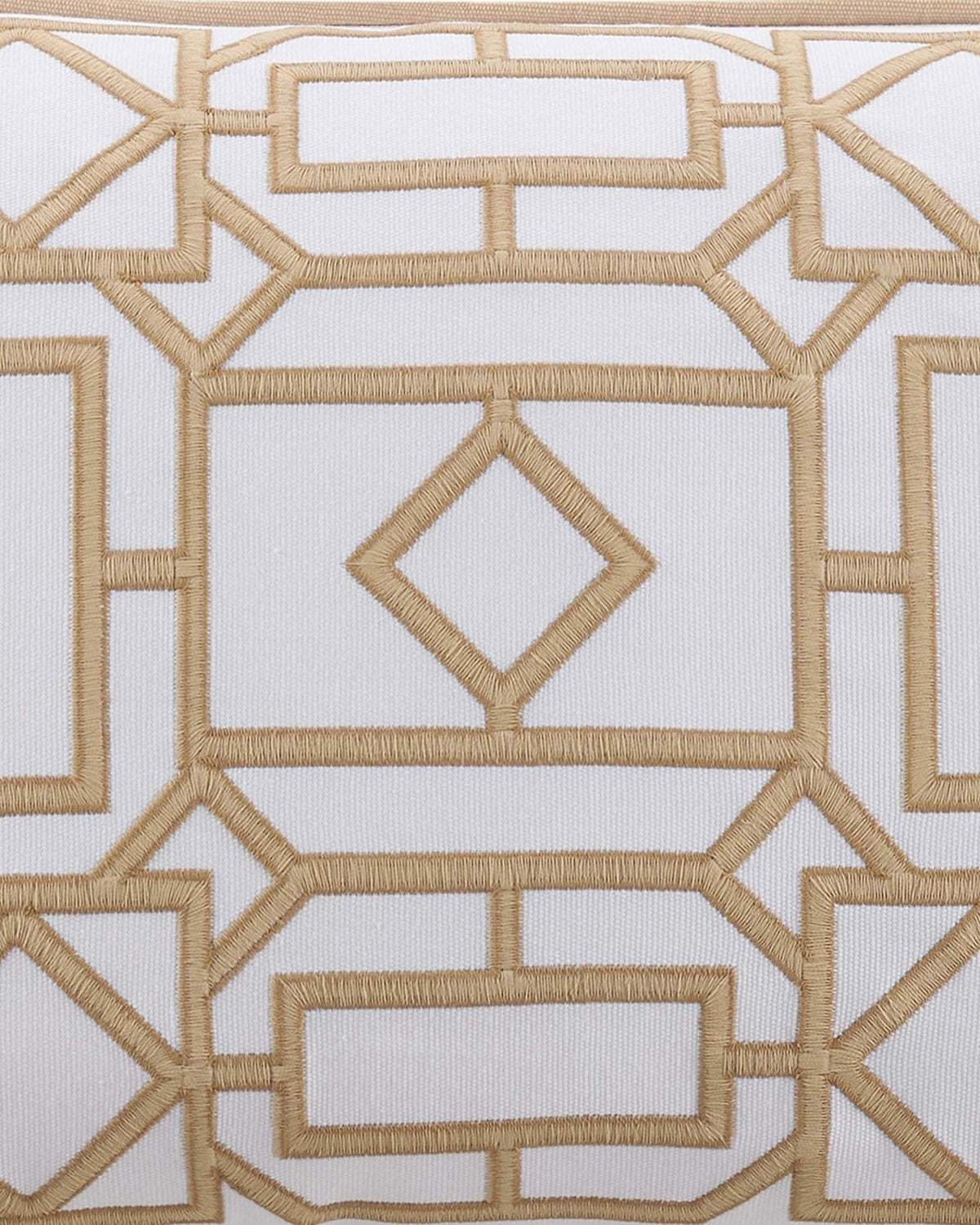 Trellis Square Linen Decorative Pillow