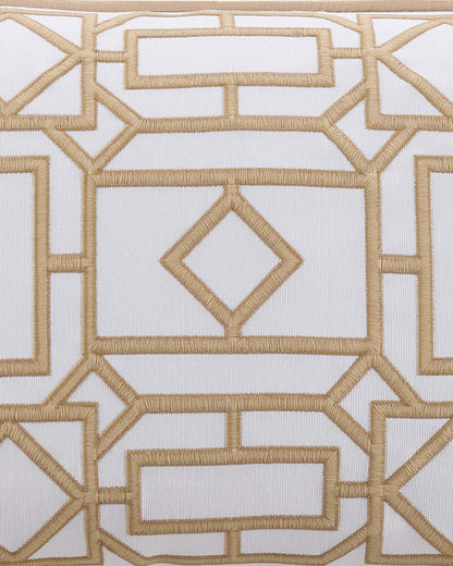 Trellis Square Linen Decorative Pillow