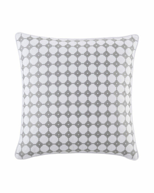 Laurel Embroidery Square Decorative Pillow