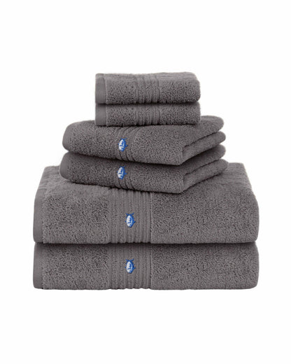 Performance 5.0 Bath Towel 6-Piece Set - Nautical Grey