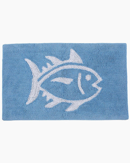 Cotton Bath Rugs - Reversible Skipjack Bath Mat