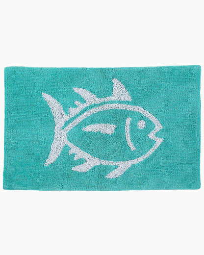 Cotton Bath Rugs - Reversible Skipjack Bath Mat