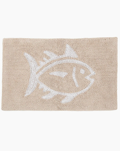 Cotton Bath Rugs - Reversible Skipjack Bath Mat