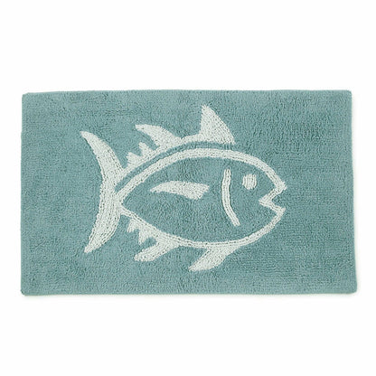 Cotton Bath Rugs - Reversible Skipjack Bath Mat