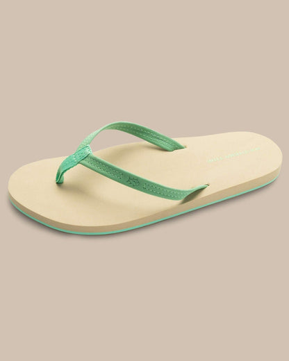 Green Leather Flipflops