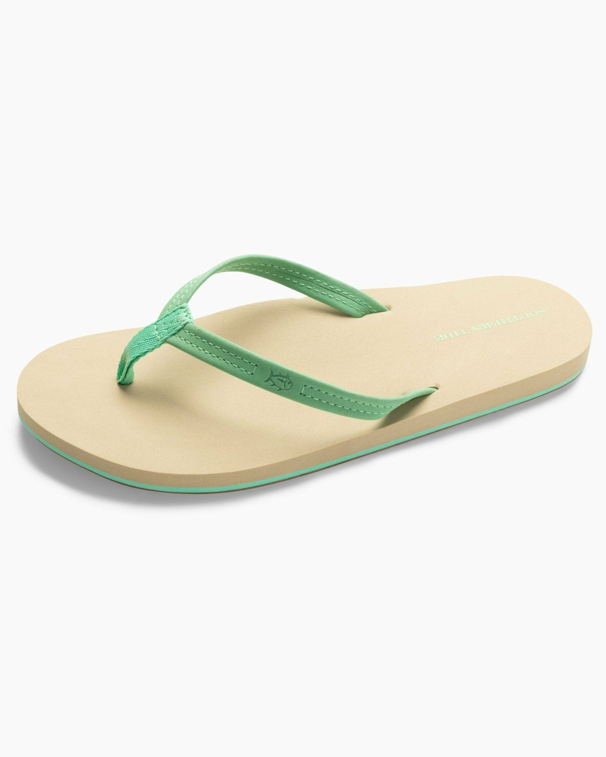 Green Leather Flipflops