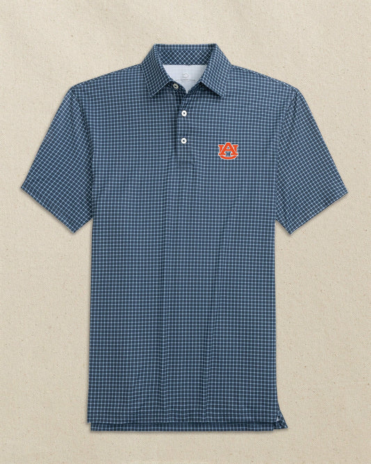 Auburn Tigers Driver Dunes Edge Plaid Polo