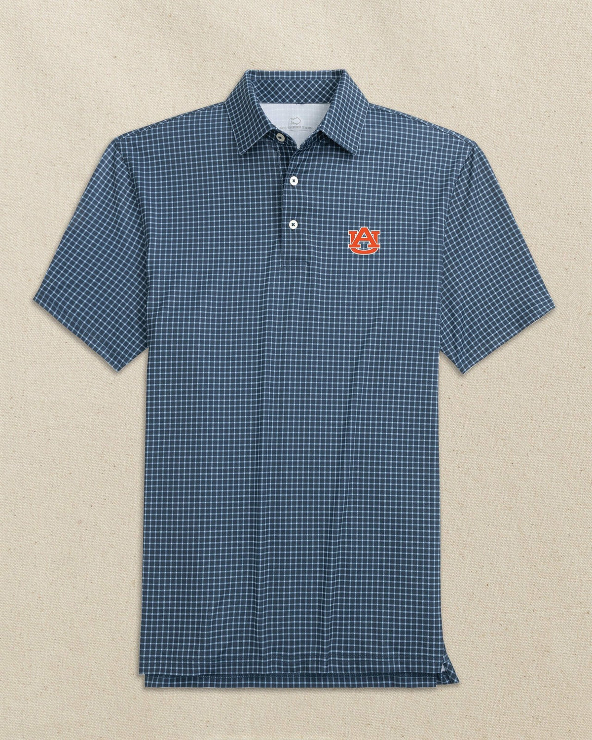 Auburn Tigers Driver Dunes Edge Plaid Polo