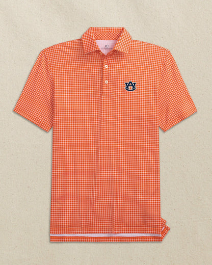 Auburn Tigers Driver Dunes Edge Plaid Polo