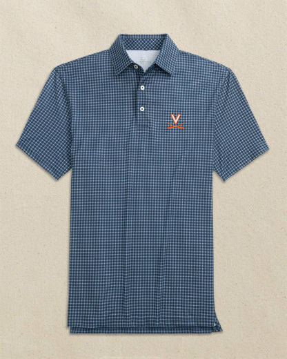 UVA Cavaliers Driver Dunes Edge Plaid Polo