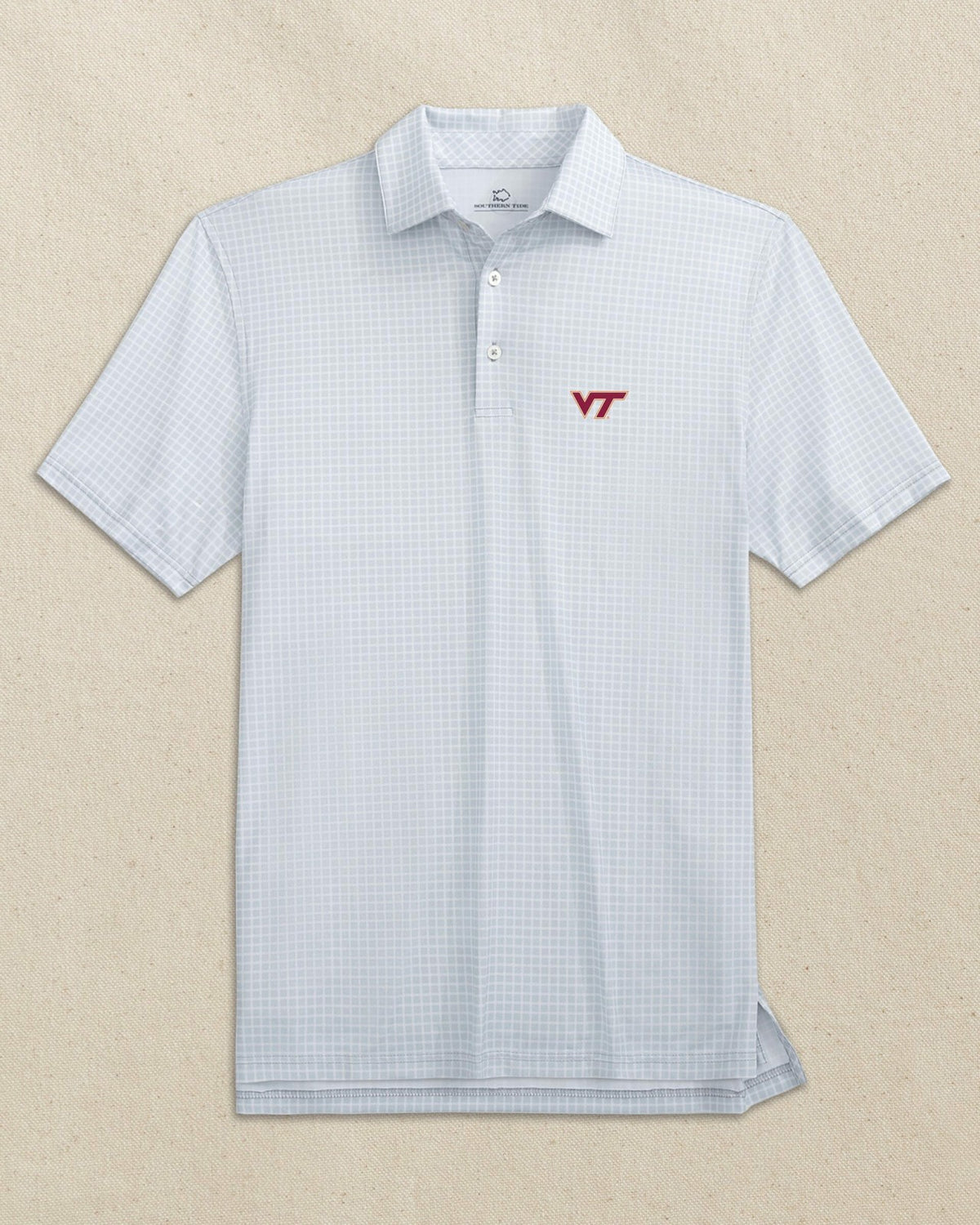 Virginia Tech Hokies Dunes Edge Plaid Polo