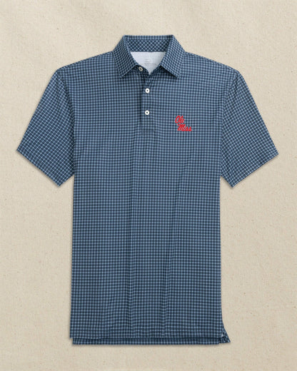 Ole Miss Rebels Driver Dunes Edge Plaid Polo