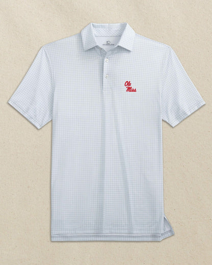 Ole Miss Rebels Driver Dunes Edge Plaid Polo