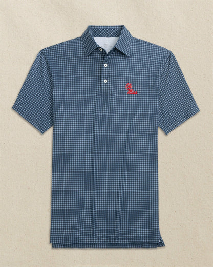 Ole Miss Rebels Driver Dunes Edge Plaid Polo