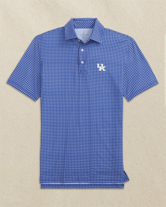Kentucky Wildcats Driver Dunes Edge Plaid Polo