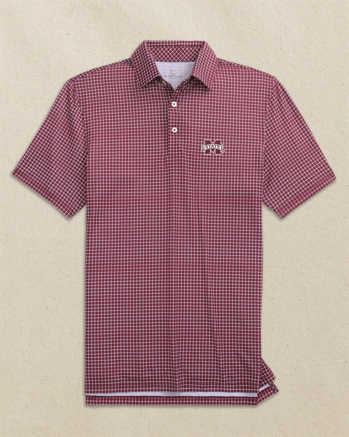 Mississippi State Bulldogs Dunes Edge Plaid Polo