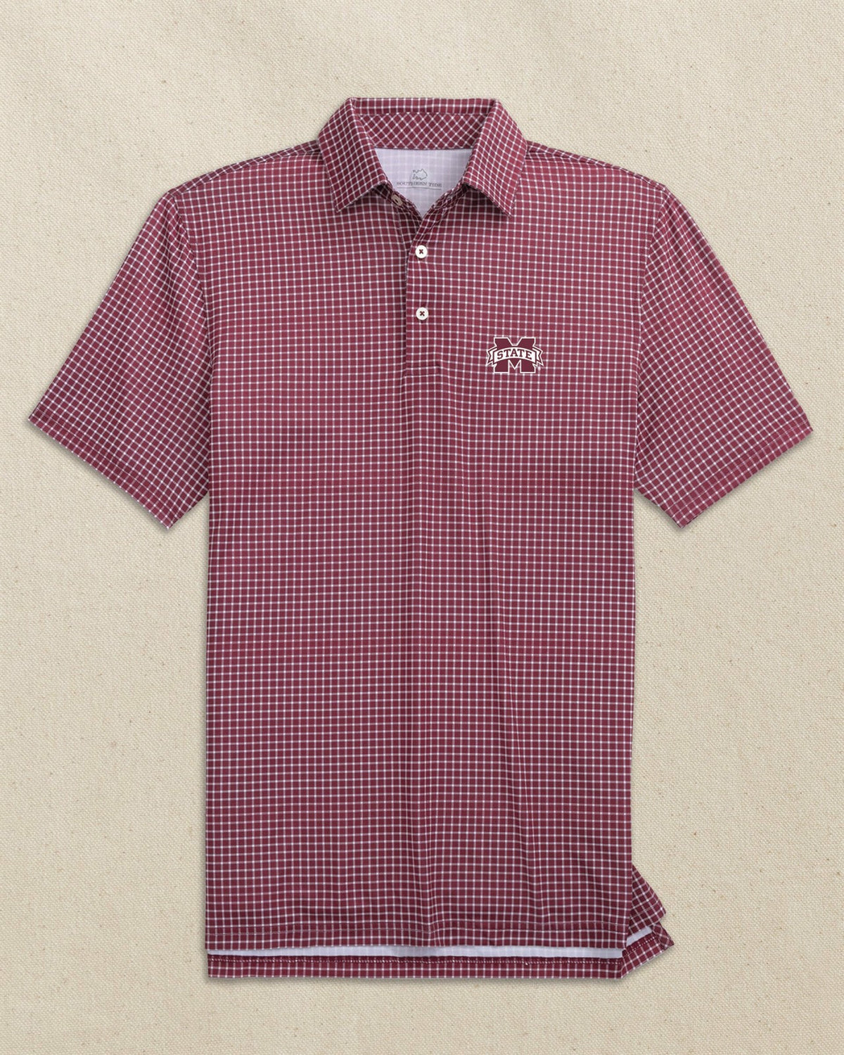 Mississippi State Bulldogs Dunes Edge Plaid Polo