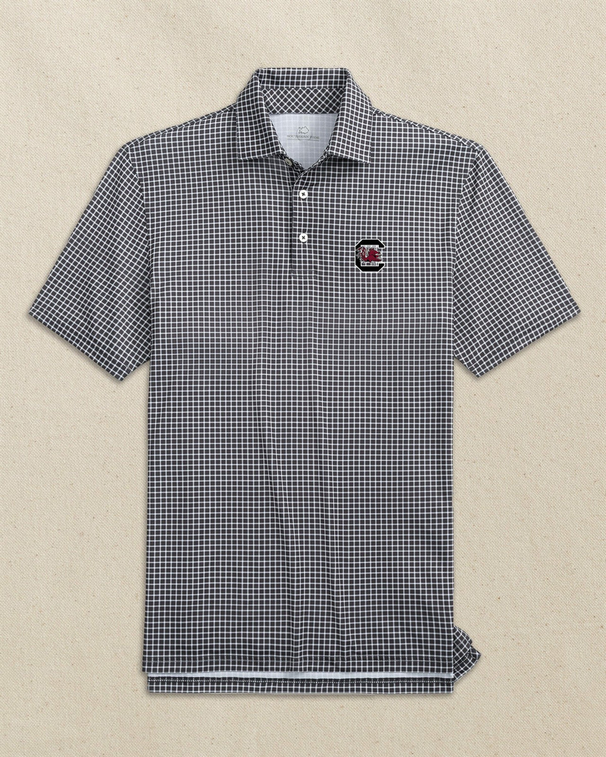 USC Gamecocks Driver Dunes Edge Plaid Polo