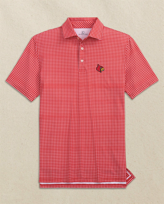 Louisville Cardinals Dunes Edge Plaid Polo