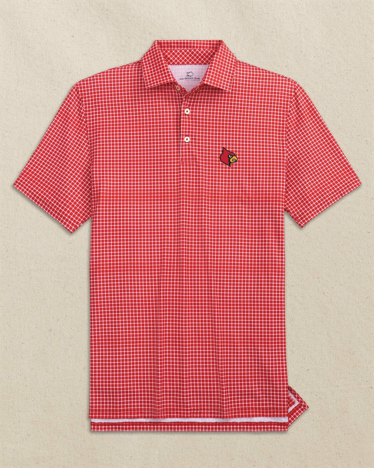 Louisville Cardinals Dunes Edge Plaid Polo