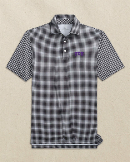 TCU Horned Frogs Driver Dunes Edge Plaid Polo